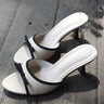 Glymoria Women's Gorgeous Bow High Heel Sandals, New Summer Stiletto Open Toe Slide Sandals Elegant One Strap Heels